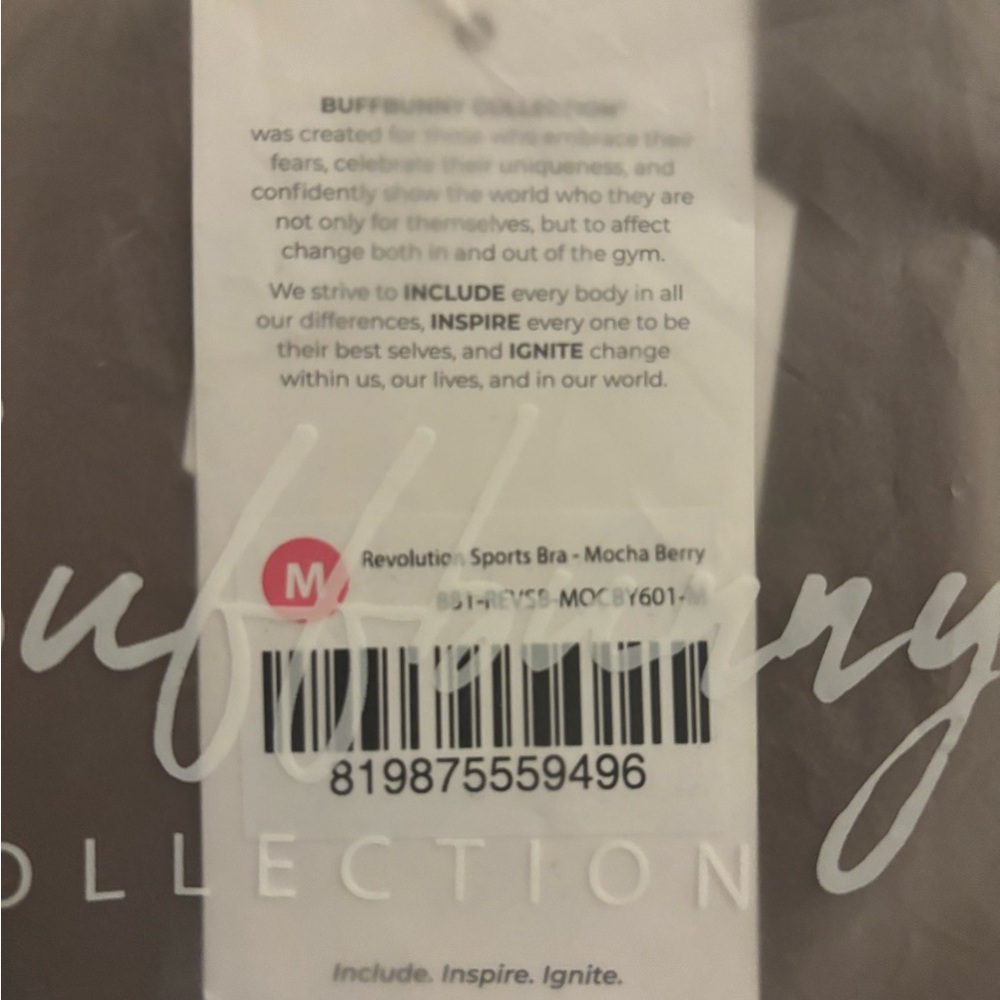 BuffBunny Mocha Berry Revolution Sports Bra